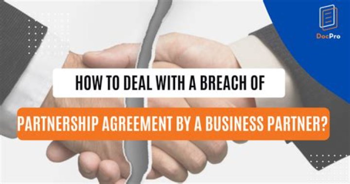 What constitutes breach of a partnership agreement?