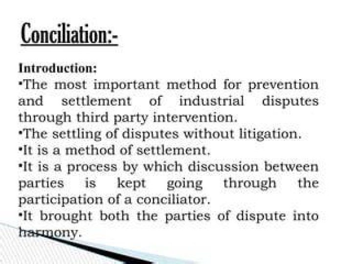 What does conciliation mean in accounting?