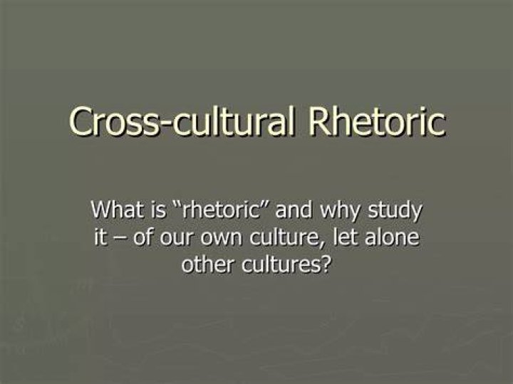 What is a cultural rhetoric?
