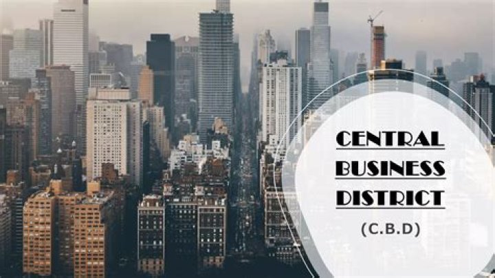 What is central business district of a town?