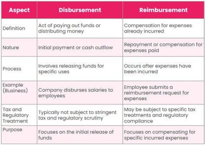 What is the difference between payment and disbursement?