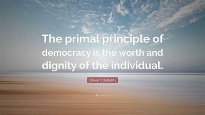 What is the principle of individual worth?