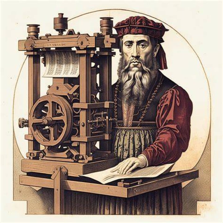 Who invented printing machine?