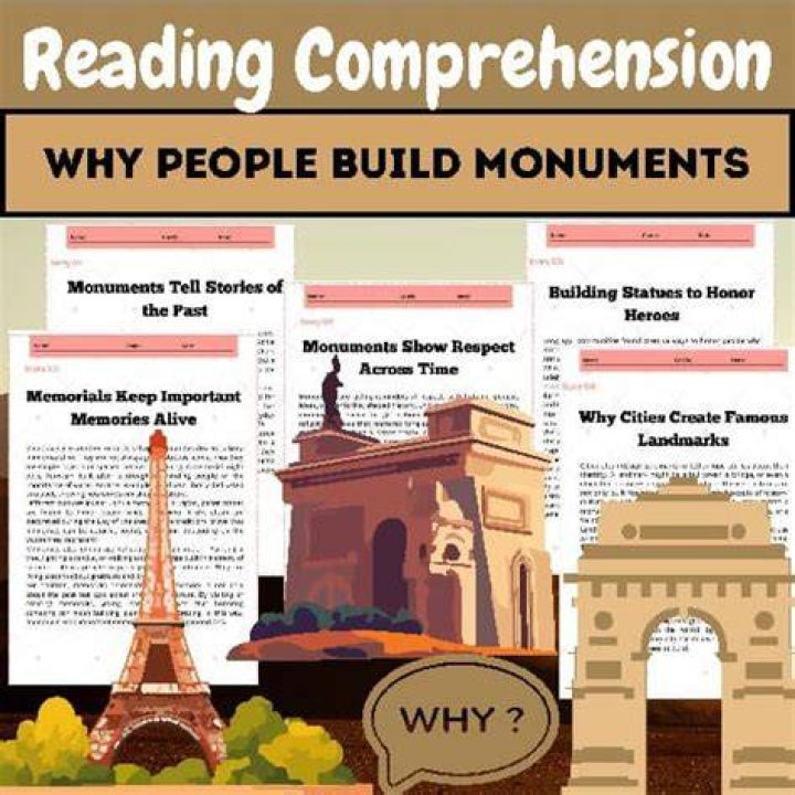 Why do people build monuments and memorials?